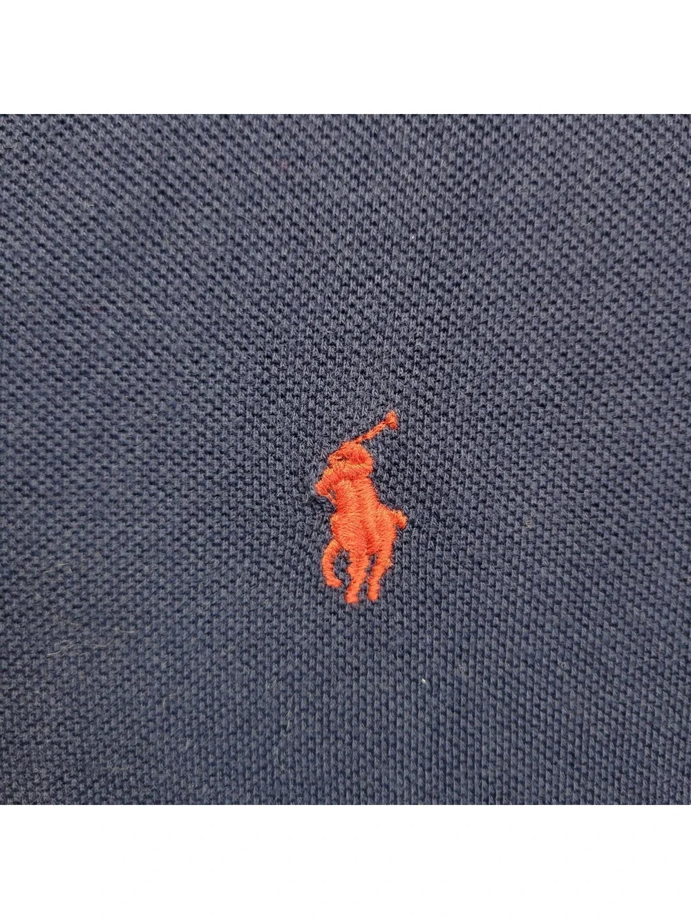Vtg Polo Ralph Lauren Blue Solid Polo Shirt Mens Sz XL Long Sleeve Collar Shirt